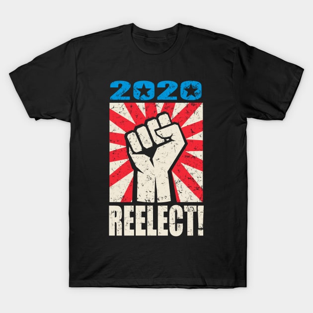 Reelect Trump Election 2020 Vintage T-Shirt by Designkix